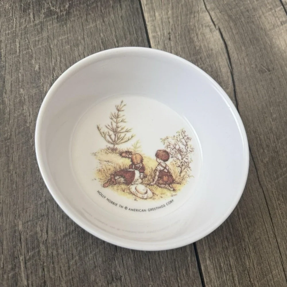 VTG 1970s Holly Hobbie Oneida Deluxe Set of 3 Melamine Bowls American Greetings